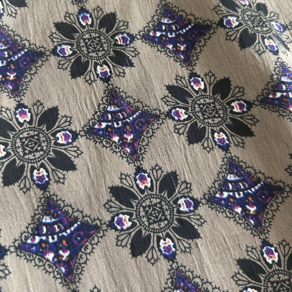 Free People Sleeveless Floral Tunic in Taupe and Black - Picture 5 of 8